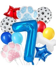Paw Patrol 7º Cumpleaños Globo Decoración Kit Número 7 Lámina Globos Fiesta Set