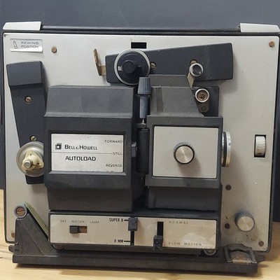 Vintage Bell & Howell Autoload 481A Dual 8mm & Super 8 Projector - Working!