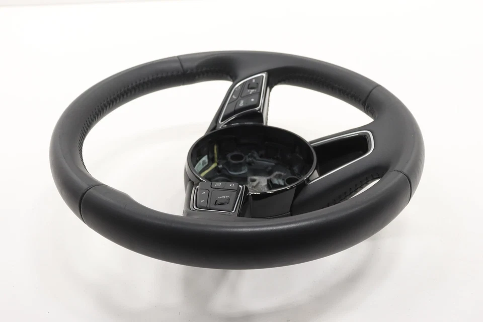 2017 - 2020 AUDI A3 STEERING WHEEL W/ SWITCH BUTTON OEM 8W0419689 BLACK_MI - Image 3 of 4