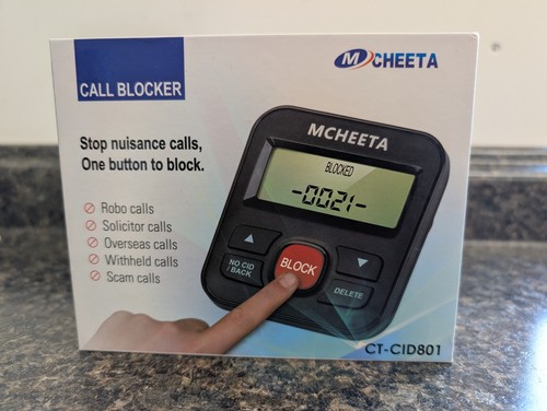 CT-CID801 Call Blocker for Landline Phones - Block Robocalls, Stop Spam Callers