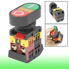 ON-OFF START STOP Push Button Light Indicator Momentary Switch AC 600V 10A