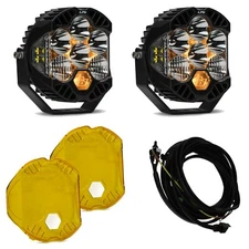 Baja Designs LP6 Pro Clear Driving/Combo Lights/Toggle Harness/Amber Rock Guards