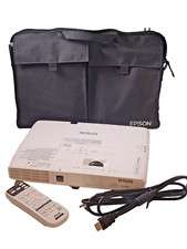 EPSON PowerLite 1771W VXGA 3LCD Projector H477A HDMI With Remote  Carrying Bag