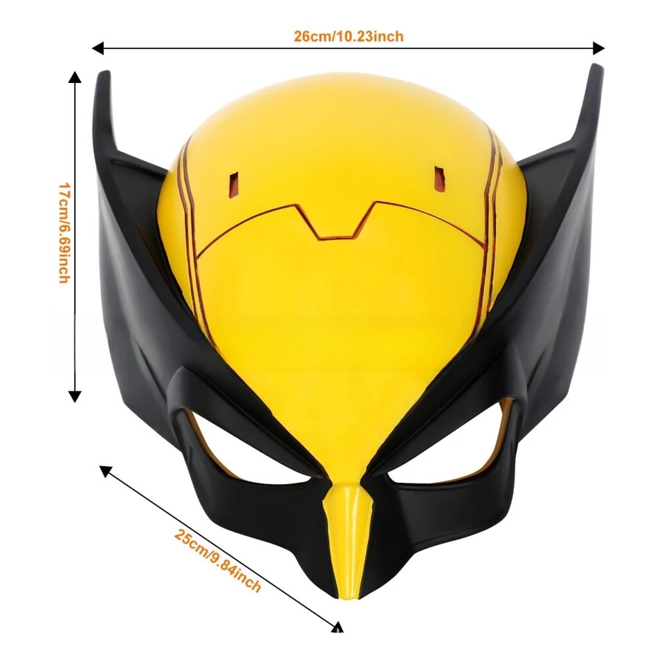 Xcoser Deadpool 3 Wolverine Mask Cosplay Prop 1:1 Movie Resin Repilca Halloween - Image 4 of 4