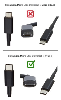 Chargeur Rapide 2-en-1 Type C 2A - Adaptateur Secteur + Câble USB - Universel - Neuf