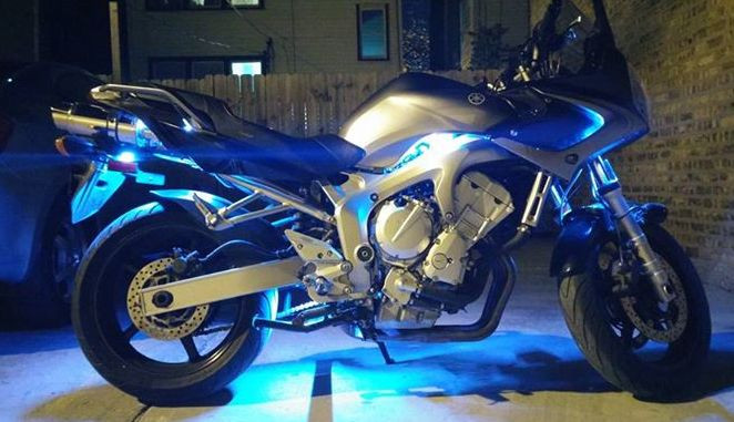 「YAMAHA」電飾イルミ 126 LED Motorcycle Neon Accent Glow Light Kit,14 Strips, Brake