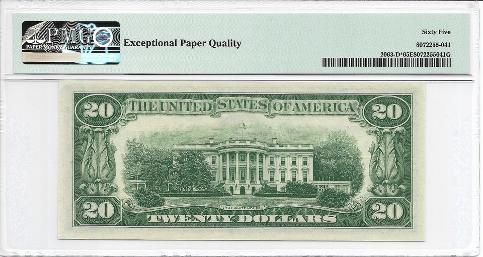 1950D $20 CLEVELAND * ЗВЕЗДА * ⭐️ FRN. Не бывшая в обращении банкнота PMG GEM 65 EPQ. - Изображение 3 из 3