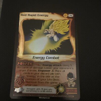 Dragon Ball Z - Red Rapid Energy 83 - FOIL - Score Fusion Saga