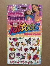Vintage Lisa Frank Temporary Tattoos 3 NWT In Original Packaging