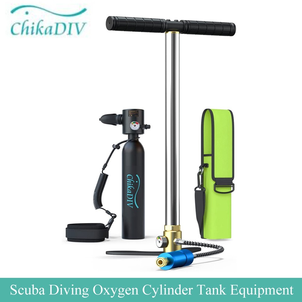 CHIKADIV Mini Scuba Diving Kit 0.5L Portable Oxygen Tank Hand Air 