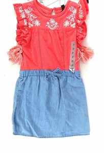 Joe's Niñas Vestido de una sola pieza coral campesino Top Falda De Mezclilla  Azul 4T | eBay