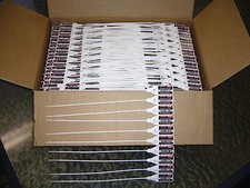 100 x Sicherheitsplomben Plomben security seals Durchziehplomben Plombe PE weiss