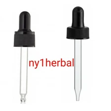 LOT GLASS DROPPERS for Essential Oils, Eye Dropper &15ml,30ml,60ml Amber Bottle