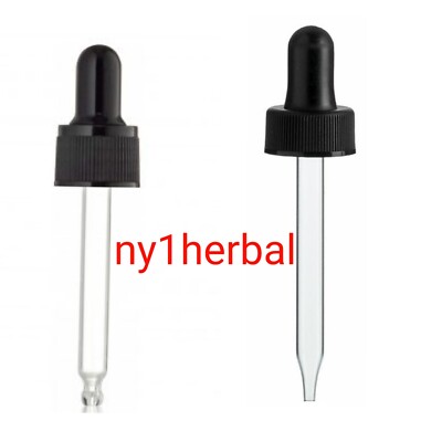 LOT GLASS DROPPERS for Essential Oils, Eye Dropper &15ml,30ml,60ml Amber Bottle