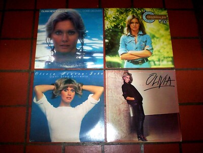 OLIVIA NEWTON-JOHN ( 4 ) LP lot: HOT / COME ON OVER / DON'T STOP / LET ME KNOW