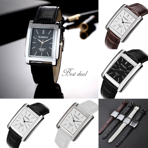 VINTAGE MONTRE BANDE Daim Noir Avec Argent Ton Boucle & Embouts NOS