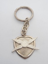 Civil Helicopter: 925 Silver Keychain - Helicopter Pilot Patent