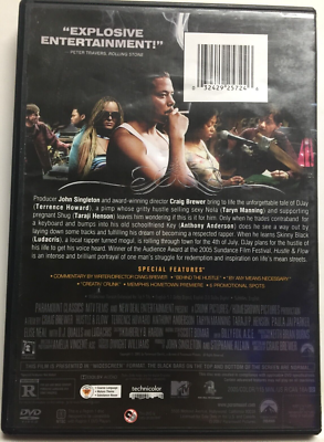 Hustle & Flow [2005] (DVD,2017,Widescreen) Terrence Howard