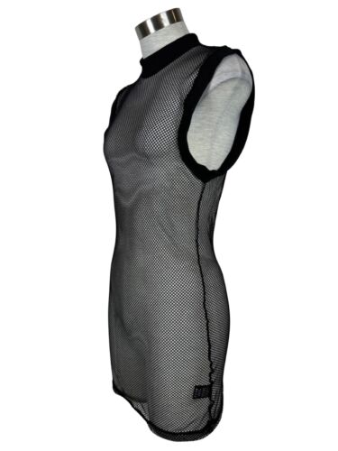 Top Lip Service Rara Fishnet Classica Goth Punk Witch Classica Nera - Foto 4 di 8