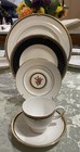 Wedgwood Clio 5 Piece Place Setting Discontinued Accent Black Demask Salad Plate