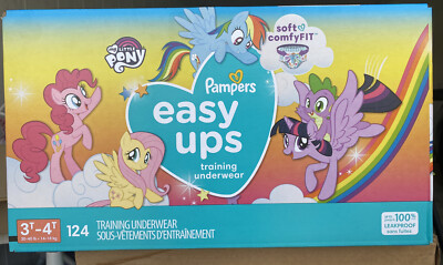 Pampers Easy Ups Training Pants Size 124 Pack My Little Pony  37000764380|
