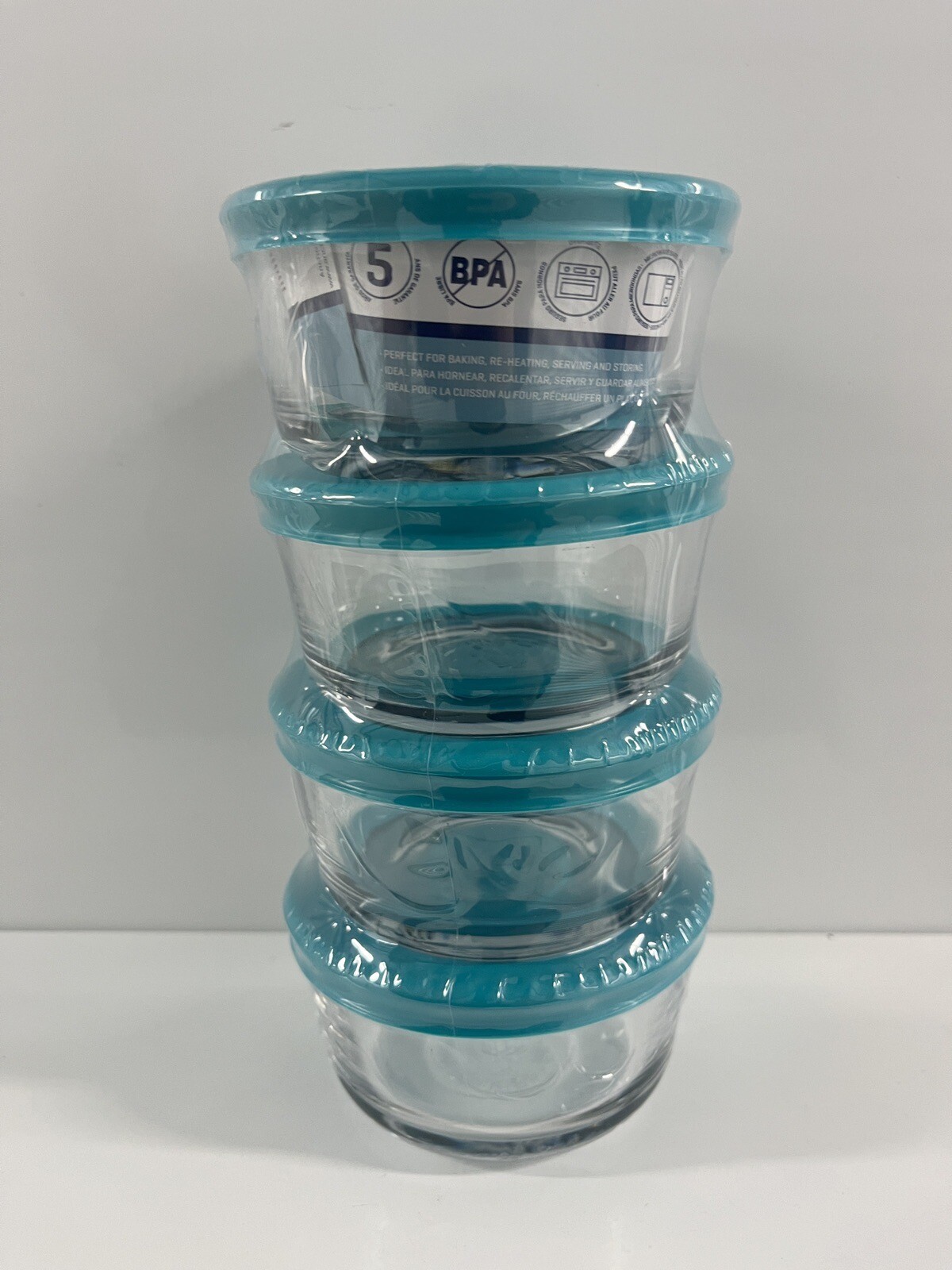 Anchor Hocking Classic Glass Food Storage Containers with Lids 1 Cup