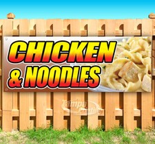 CHICKEN AND NOODLES Advertising Vinyl Banner Flag Sign Many Sizes USA