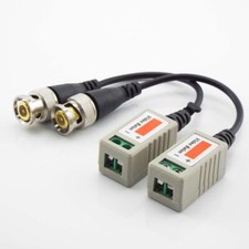 2/4pcs CCTV Camera Passive Video Balun BNC Connector Adapter Coaxial Cable