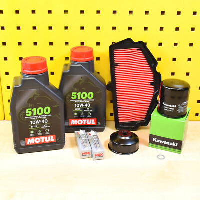 Service Set Original Ölfilter Öl Motul 5100 10w40 für: Kawasaki KLE Z EX EN 650