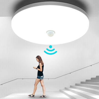 Sensor LED Deckenleuchte mit Bewegungsmelder 360 Grad Innenbeleuchtung Lampe NEU