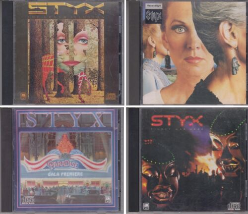 STYX Grand Illusion Pieces of Eight Paradise Theater Kilroy Was Here 4 CD Bundle - Picture 1 of 2