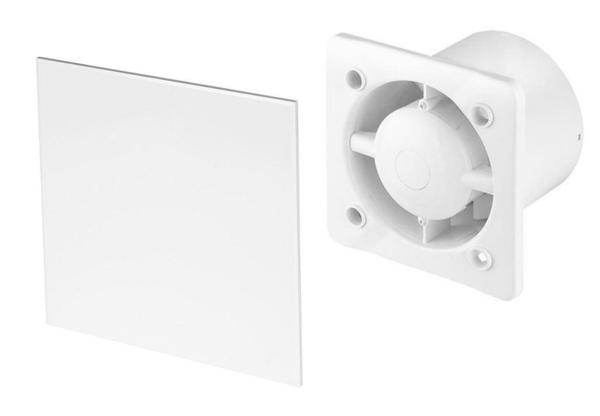 100mm Humidity Sensor Extractor Fan Beige Structure Front Panel ESCUDO