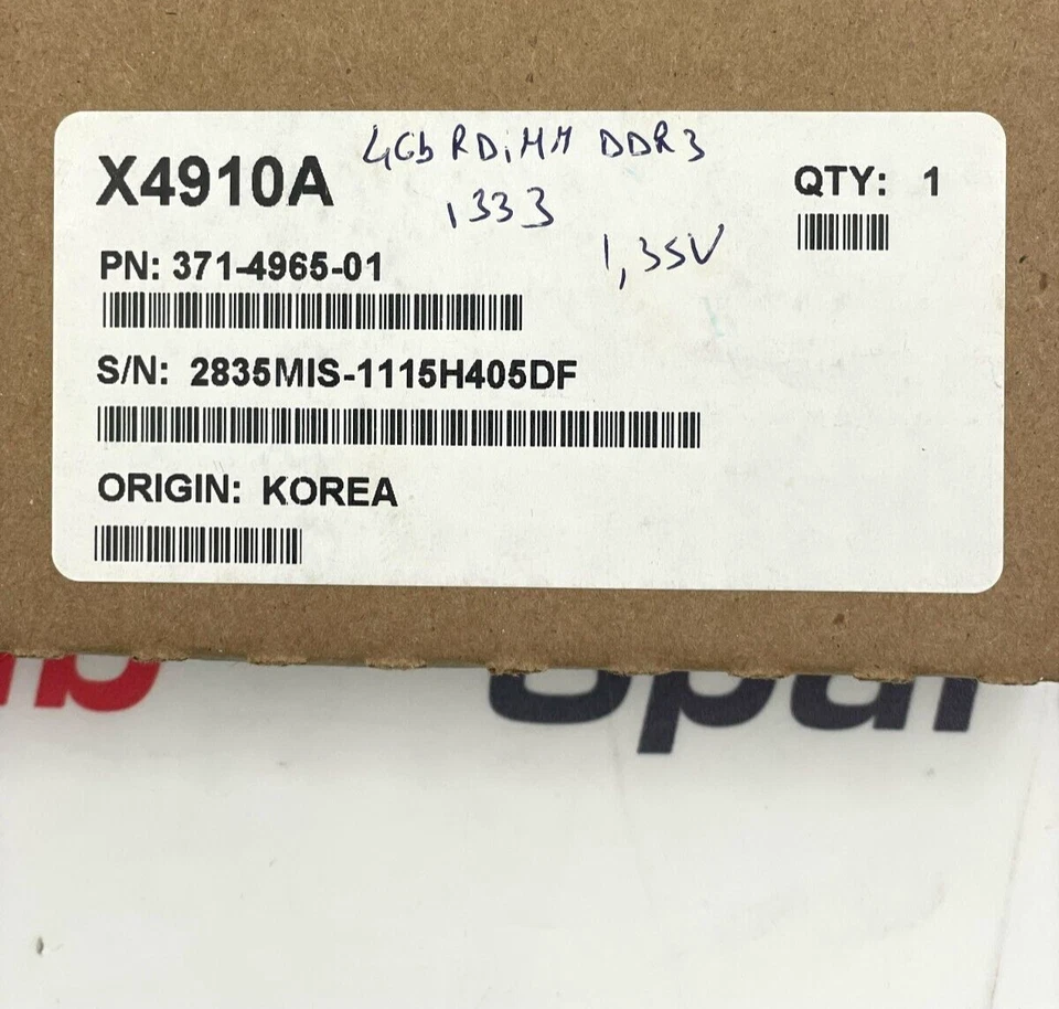 ORACLE X4910A SERVER MEMORY RAM 371-4965-01 (4 in lot) - Image 3 of 4