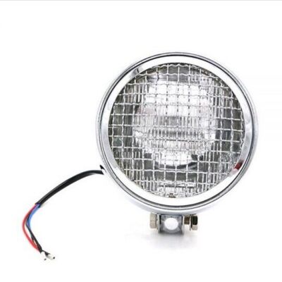 Universal Custom Grill Chrom Cafe Racer Motorradscheinwerfer Klares Glass