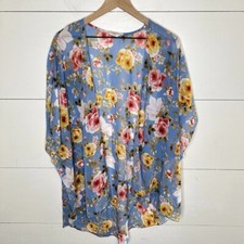 Emory Park Floral Kimono Cover Up Size Large