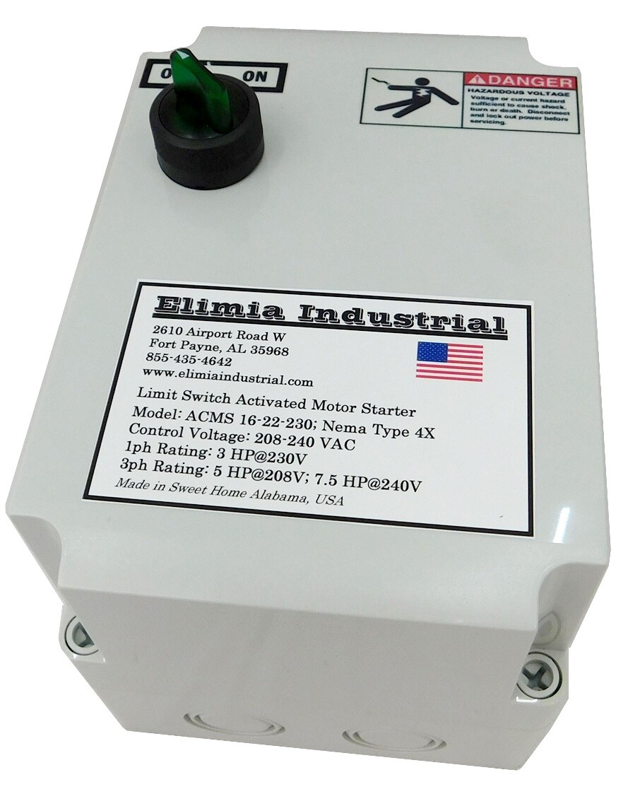 Démarreur Magnétique De Moteur Elimia DOL 10 HP - 480V, Nema 4, Protection IP, Pour Usage Industriel