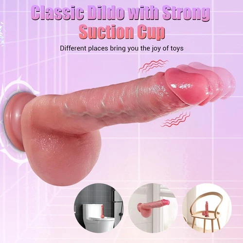 Telescopic Realistic Thrusting Dildo Vibrator Sex Toys for Women Remote Control - Picture 9 of 25