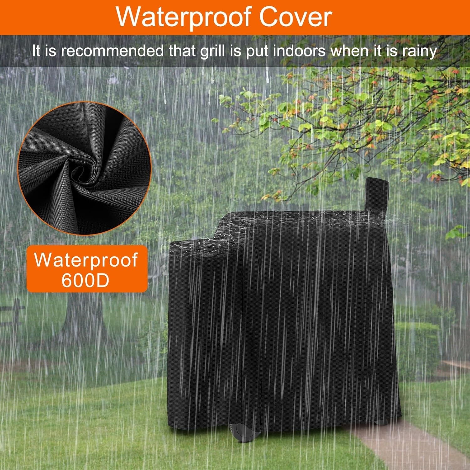 Grill Cover for Traeger Pro 22/575, Full Length Barbecue Grill Cover All Weather