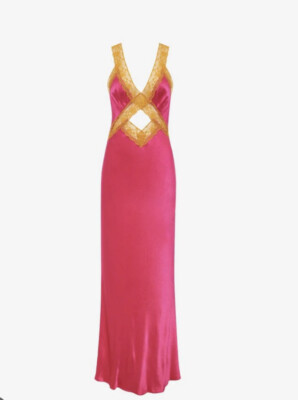 Crossroads Maxi Dress | Fuchsia - S