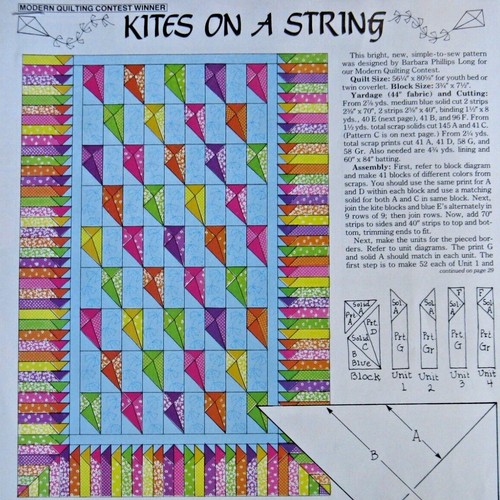 Vintage Pieced Quilt Patterns from OOP Magazines & Others, Your Choice $2.50 ea - Picture 80 of 175