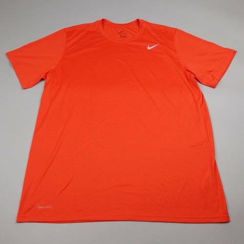 Nike Shirt 2XLT XXL Tall Orange Short 