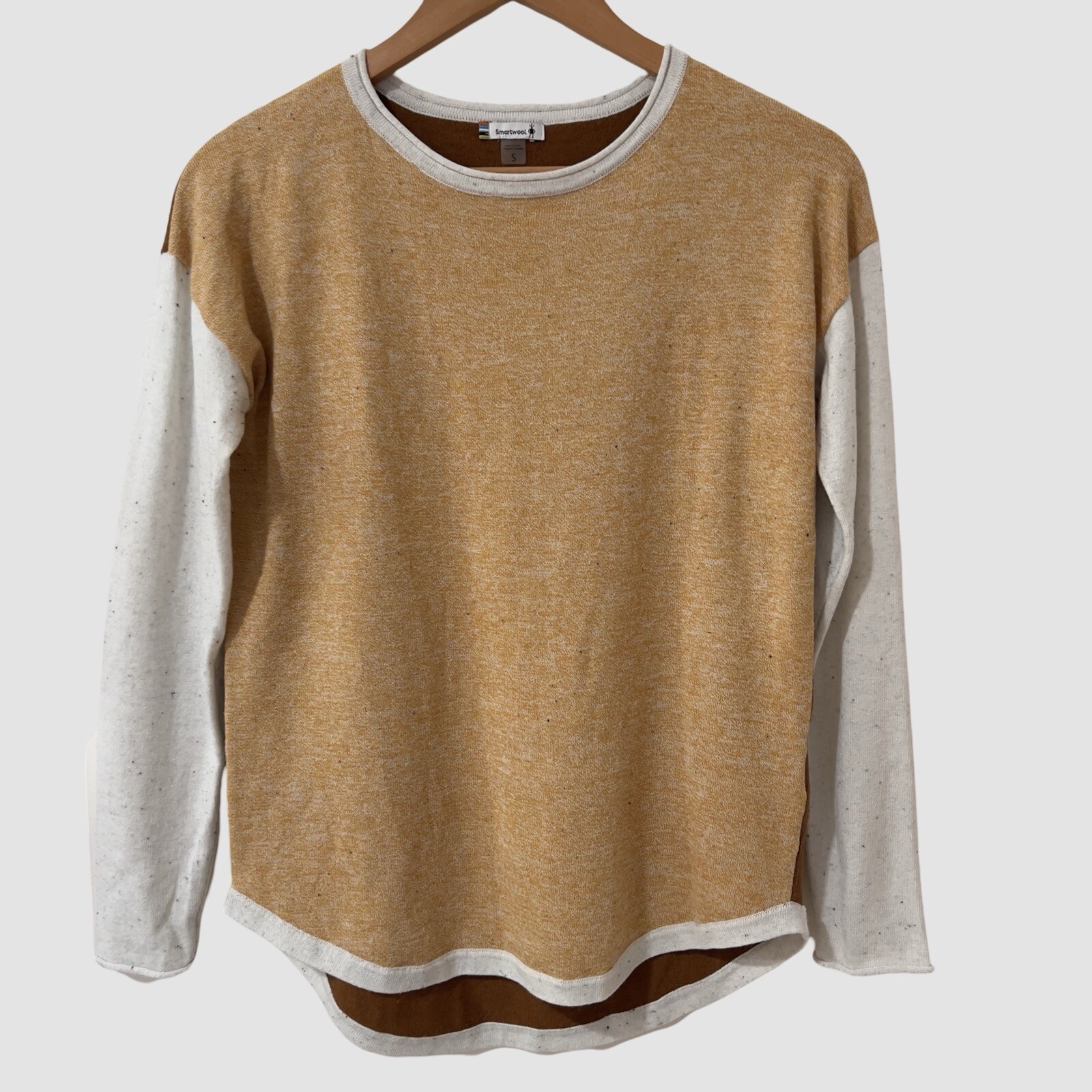 Smartwool Crew Neck Knit Shadow Pine Colorblock P… - image 1