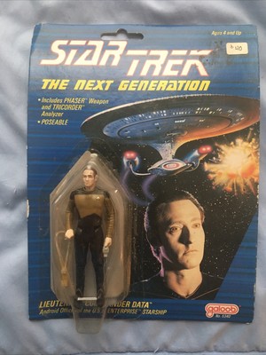 Lieutenant Commander Data Star Trek The Next Generation TNG Action Figure Galoob