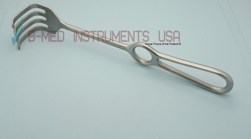 OR Grade Israel Retractor 4 Prongs Blunt 9.5" Surgical Instruments - Picture 3 of 3