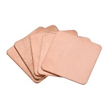 Flat IC Chipset Thermal Copper Heatsink for CPU GPU 20 x 20 x 0.5mm 5pcs