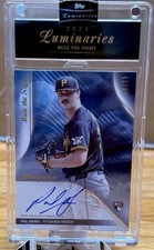 2024 Topps Luminaries Paul Skenes On Card Auto RC # /25 Rule The Night *SEALED*
