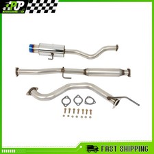 SS Catback Exhaust System 4" Burnt Tip Muffler for 94-01 Acura Integra GS/LS/RS