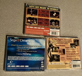 Lot Of 3 Sega Dreamcast Games. Working. Ready 2 Rumble, Tomb Raider, Web Browser
