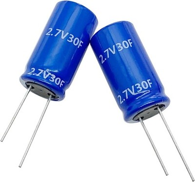 Super Capacitor 2.7V 30F Farad 13x31x5MM Winding Type Energy Storage On Board