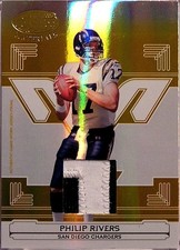 2006 Leaf Certified Materials - Philip Rivers #123 Mirror Gold Patch /25